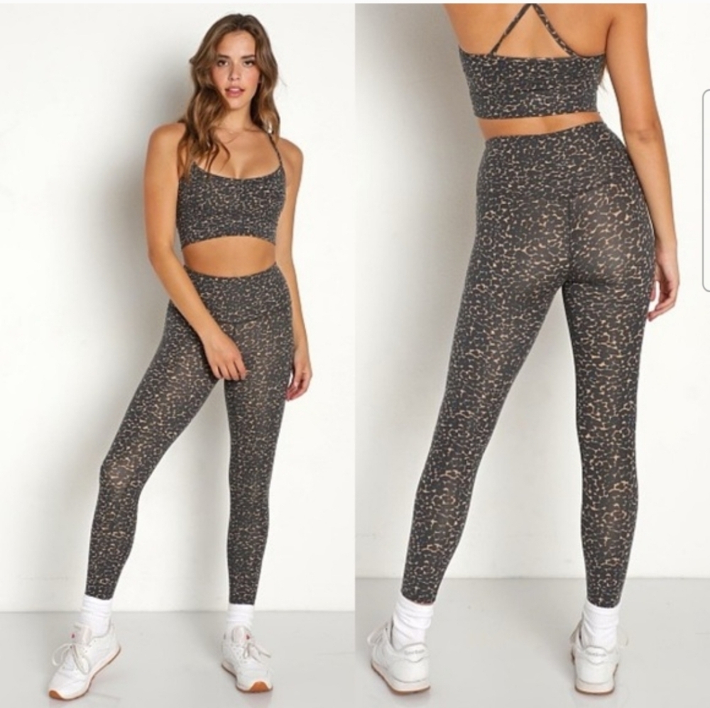 Varley Lets Move High 25" Legging Cluster Leopard Size XS